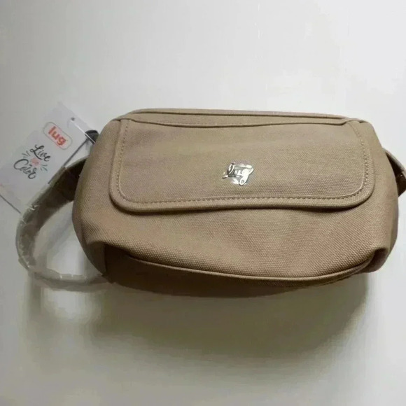 LUG Via Matte Luxe VL (Vegan Leather) Toiletry  Cosmetic Case - Sand Taupe - Picture 6 of 13